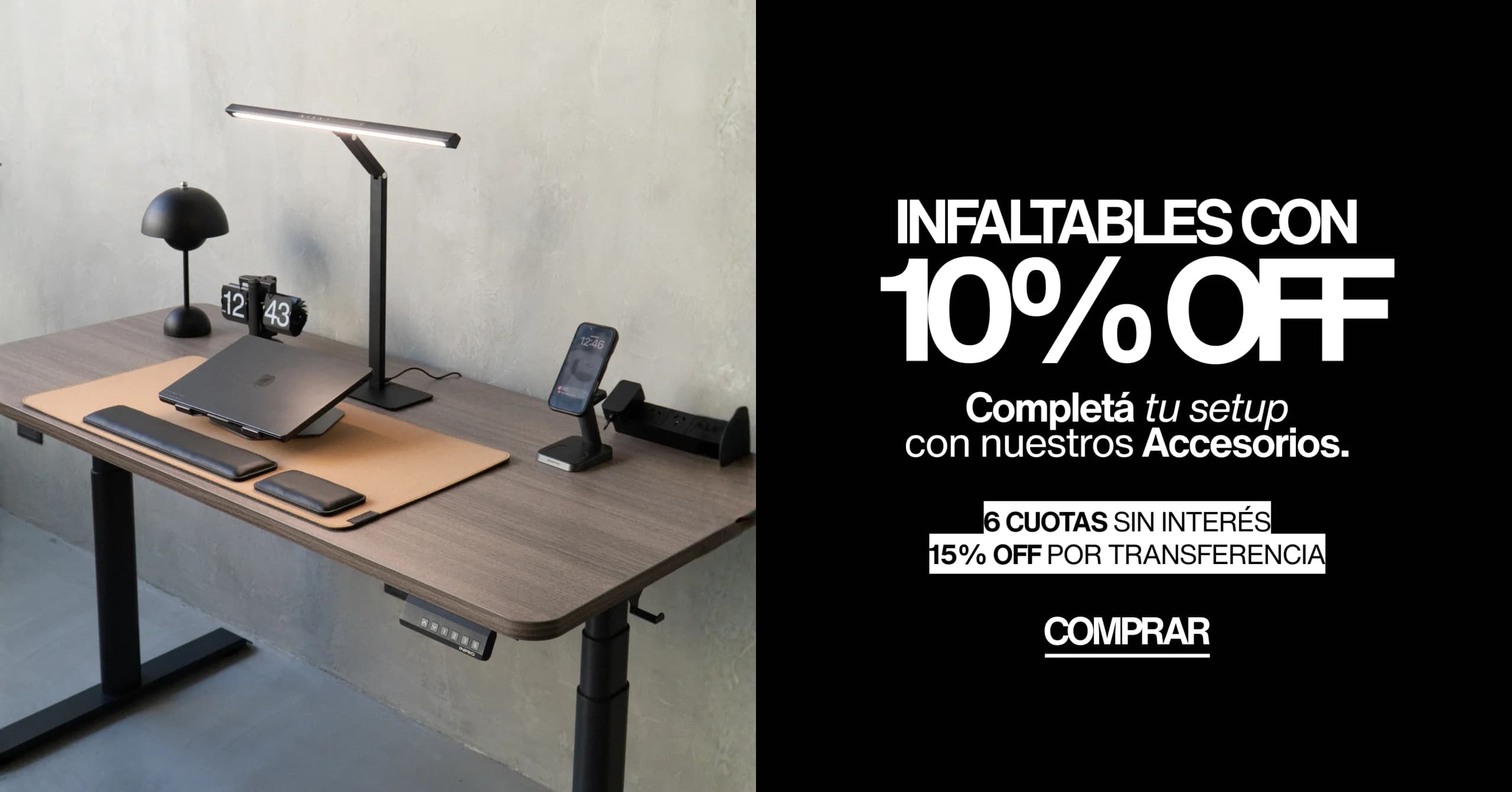 Accesorios INPRO con 10% off, 6 cuotas sin interés y 15% off por transferencia