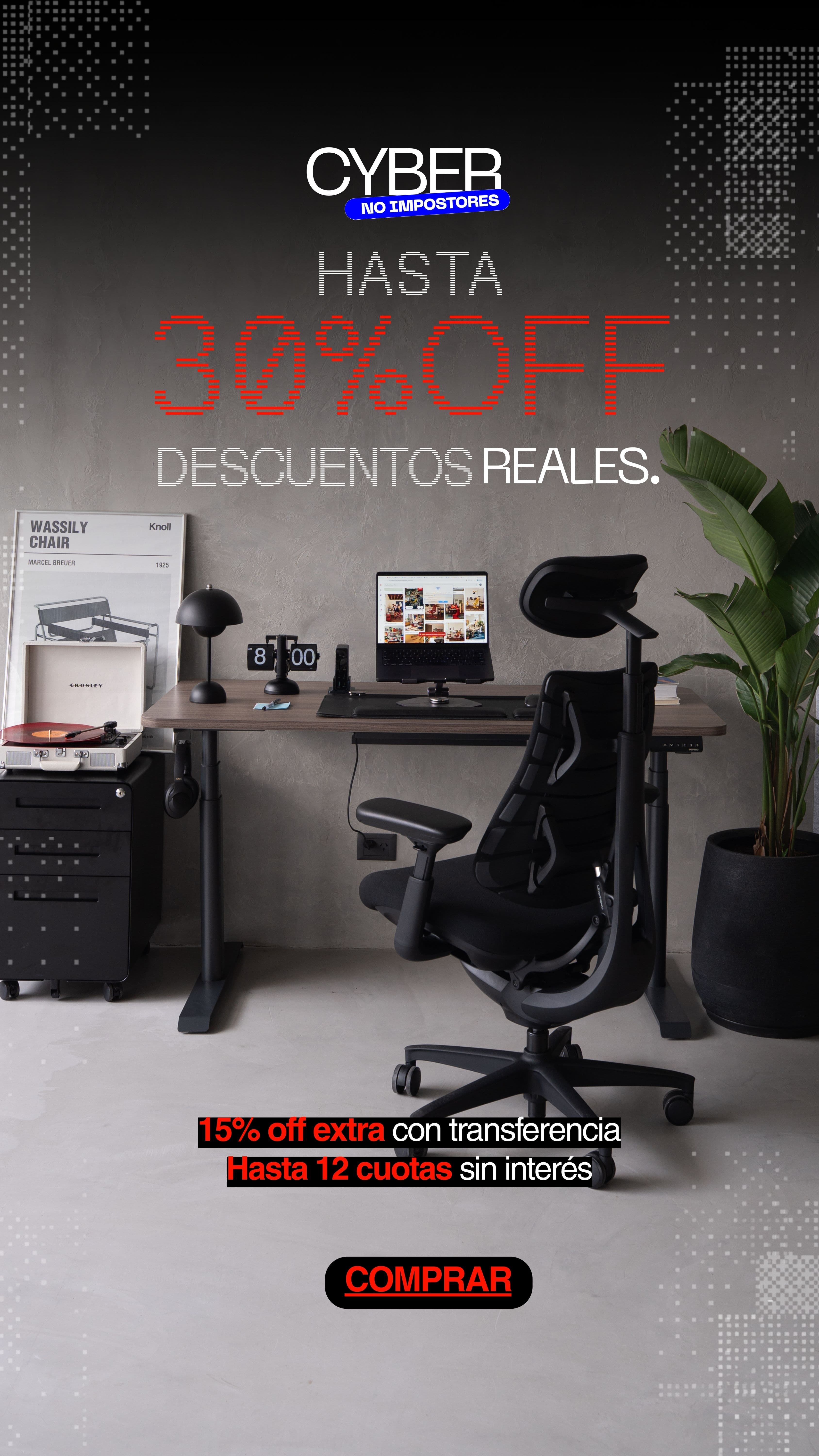 Descuentos reales: hasta 30% OFF, 15% OFF extra con transferencia y hasta 12 cuotas sin interés