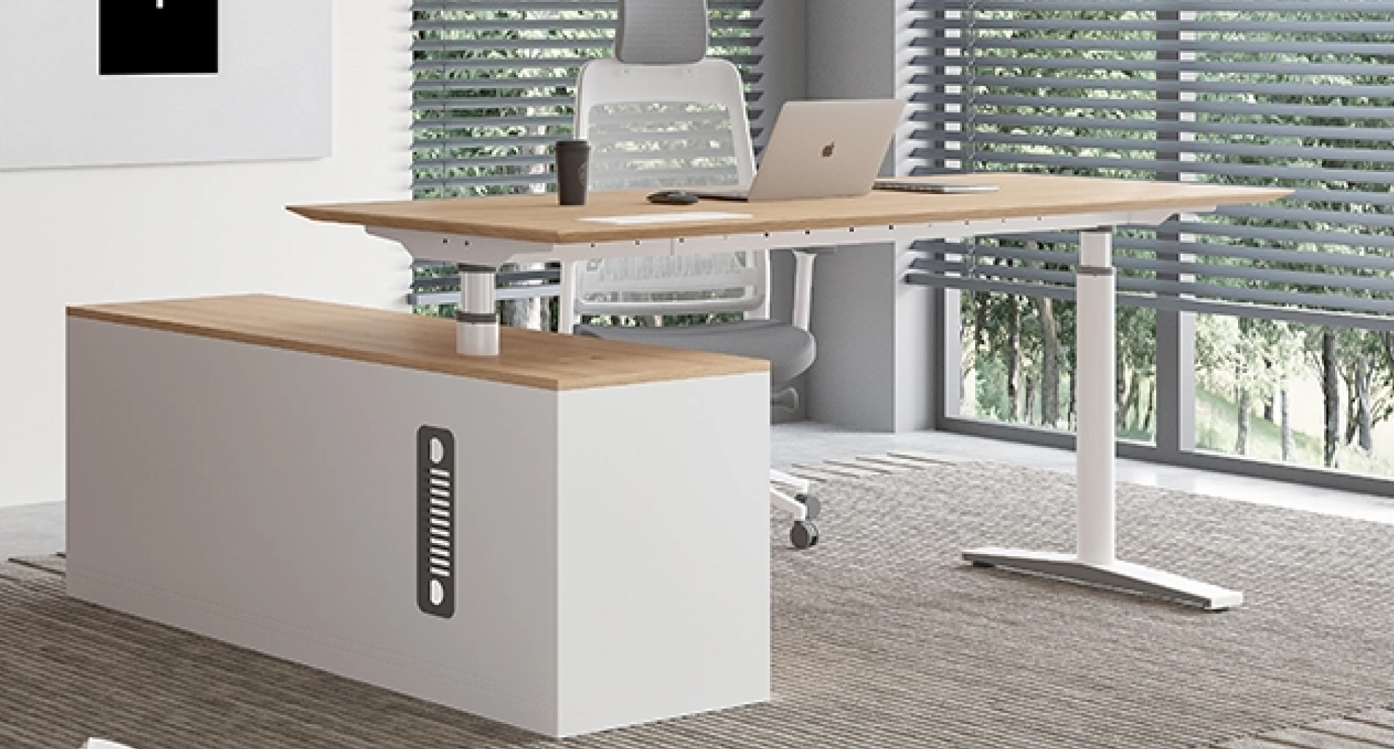 Puestos de manager con altura regulable