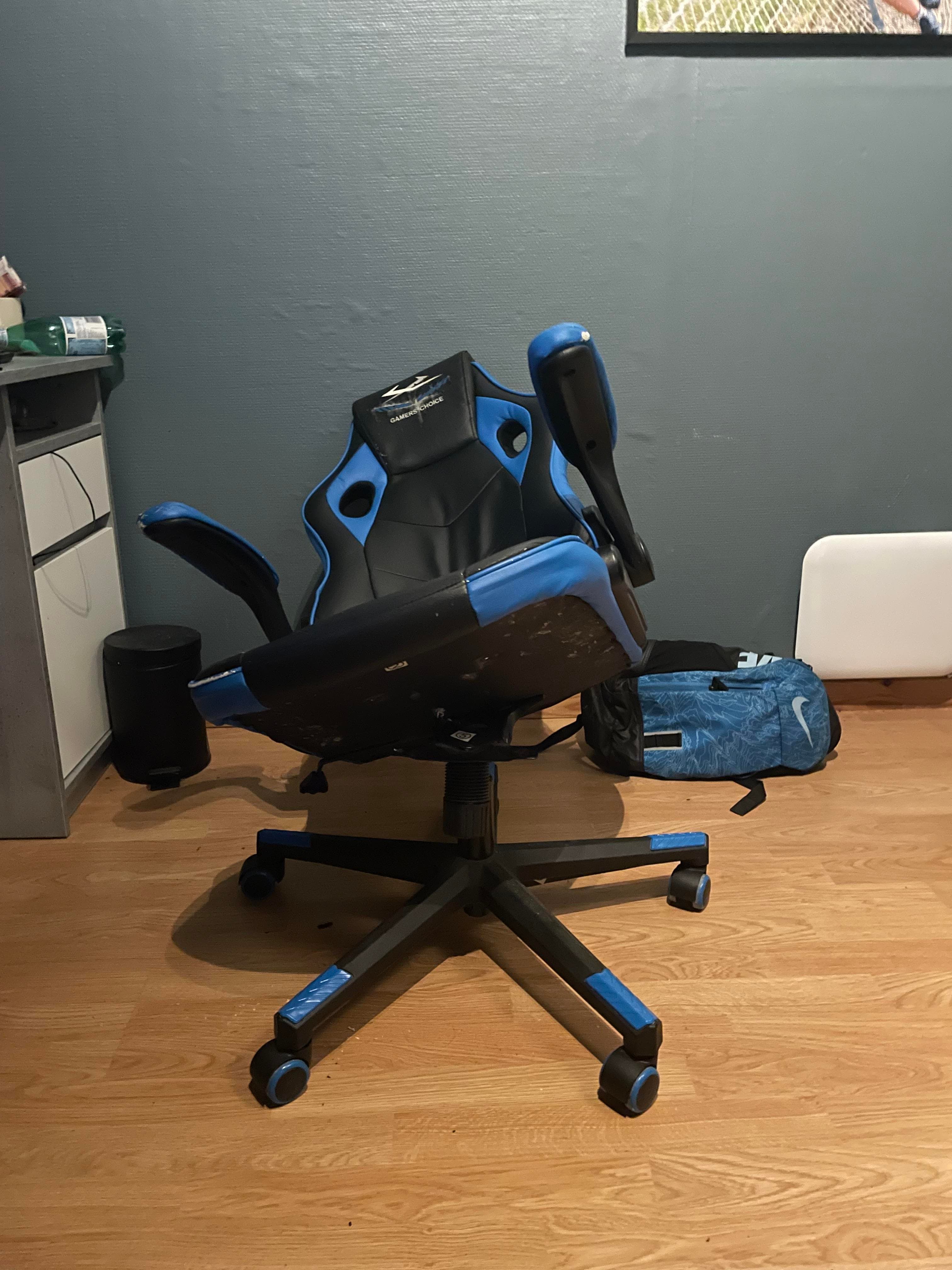 Silla gamer rota y reclinada