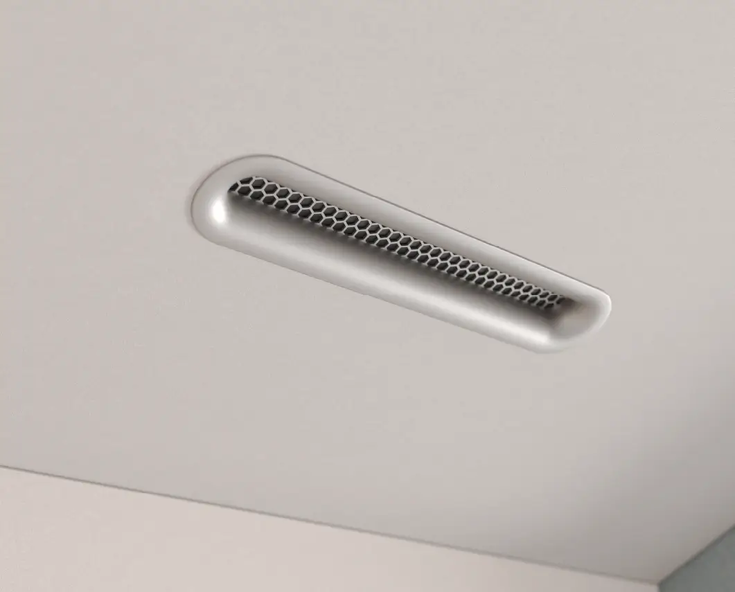 Detalle del sistema de ventilación adaptativa del pod ART