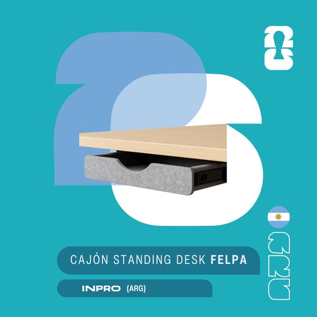 Cajón Standing Desk Felpa