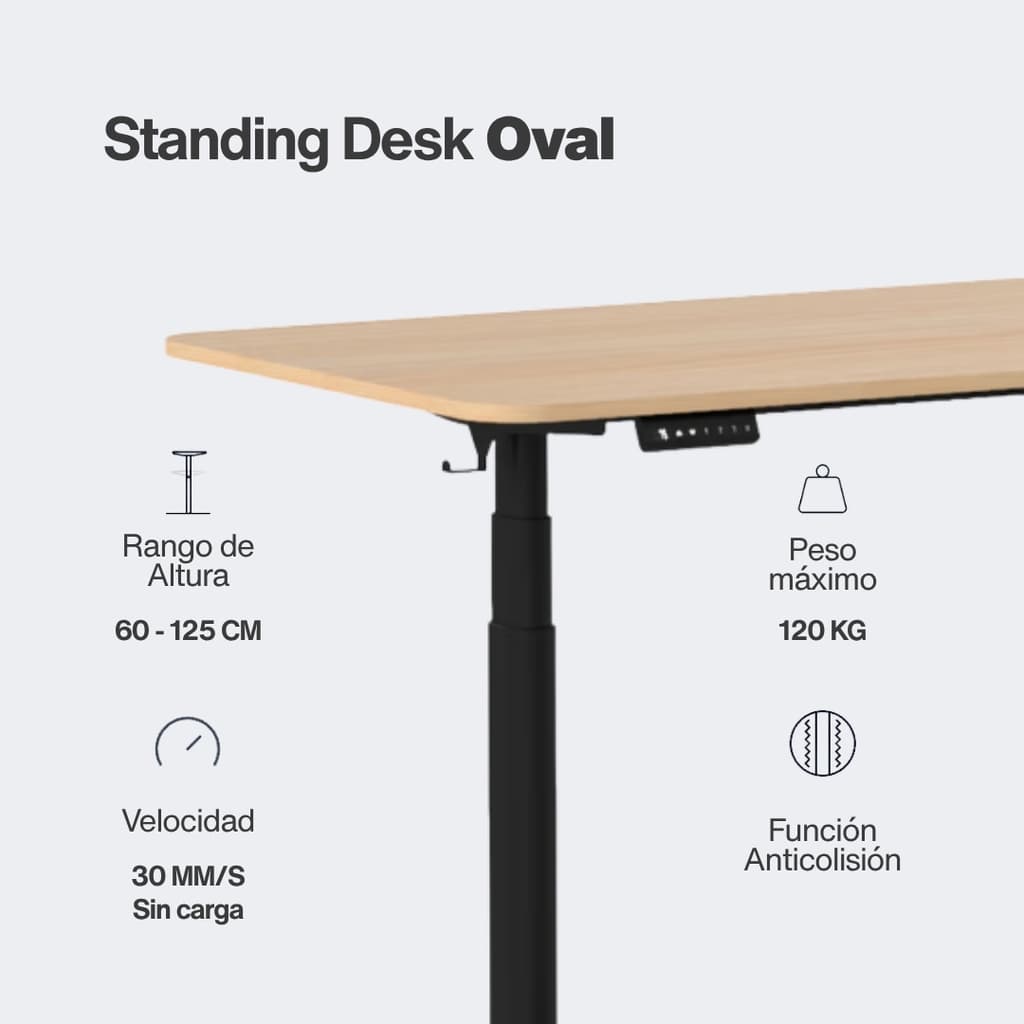 Standing Desk Oval Pro Duo