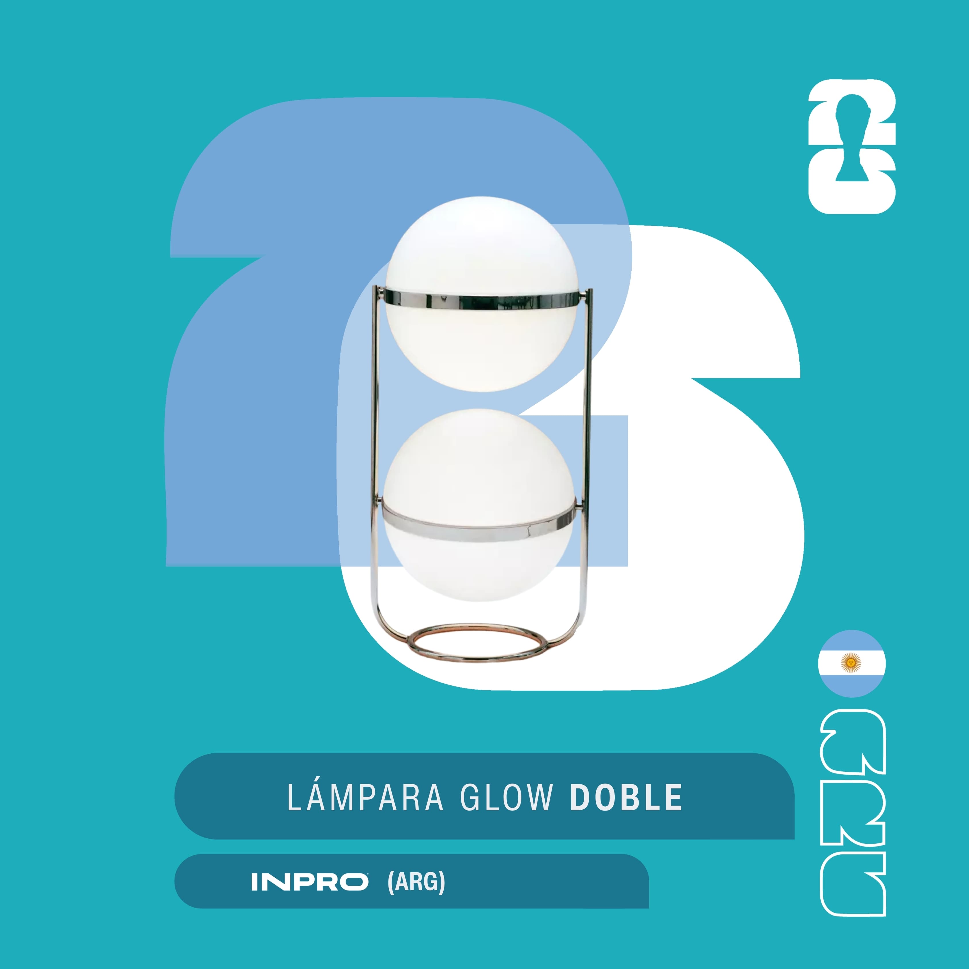 Lámpara Glow Doble