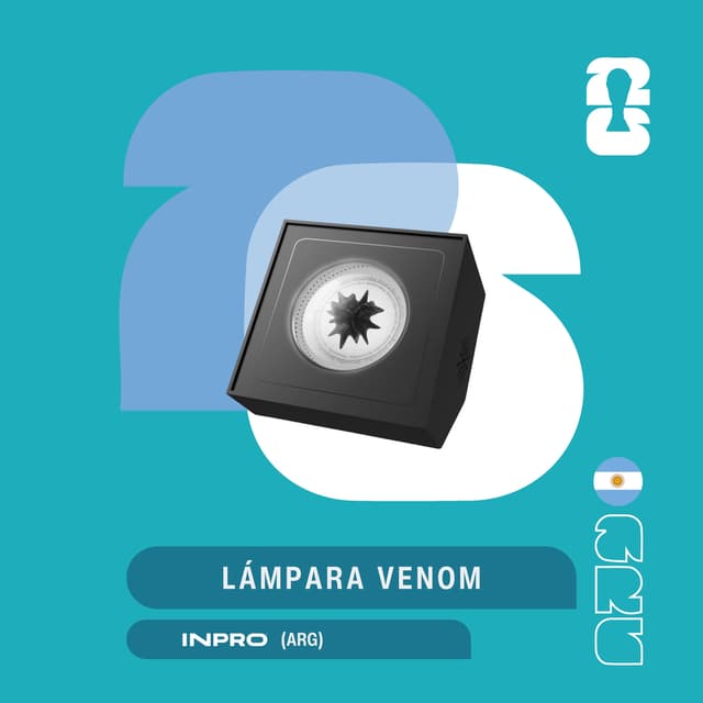 Video de Lámpara Venom magnética de ferrofluido