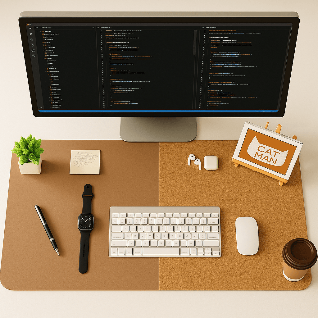 Mat de Escritorio de Ecocuero + Corcho