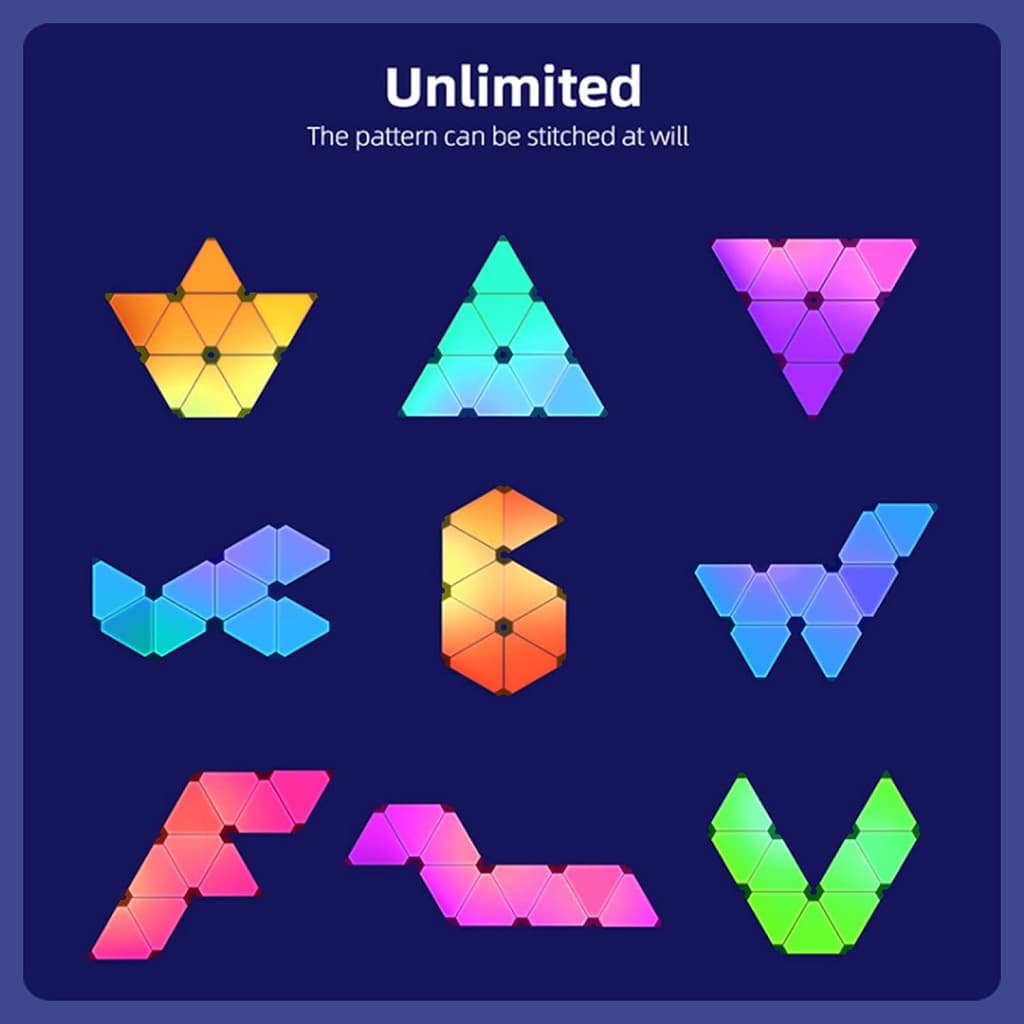 Paneles Led RGB Triangulares Smart