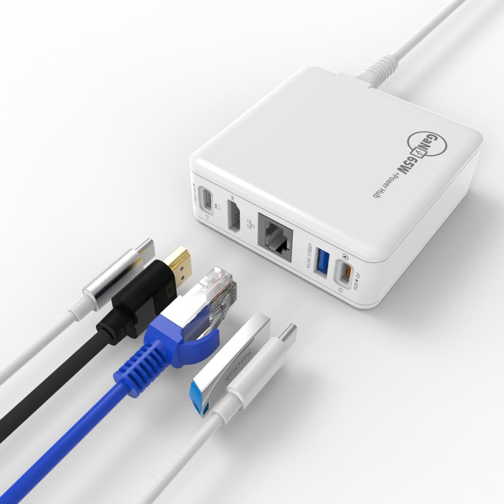 Cargador 65W + Hub