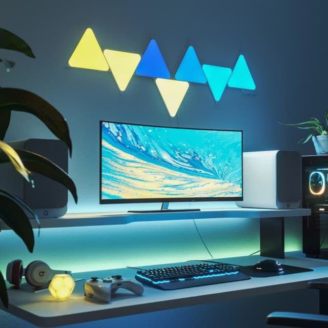Paneles Led RGB Triangulares Smart - imagen 2