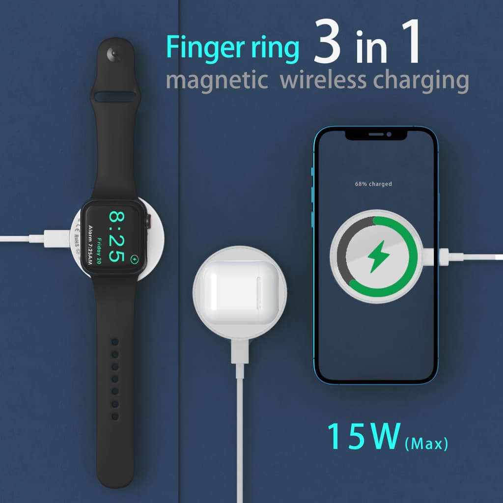 Cargador MagSafe Ring 2-en-1