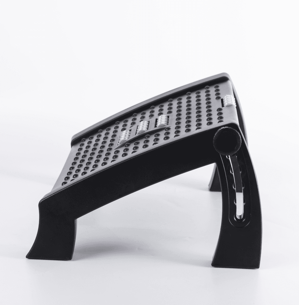 Reposapies regulable con masajeador