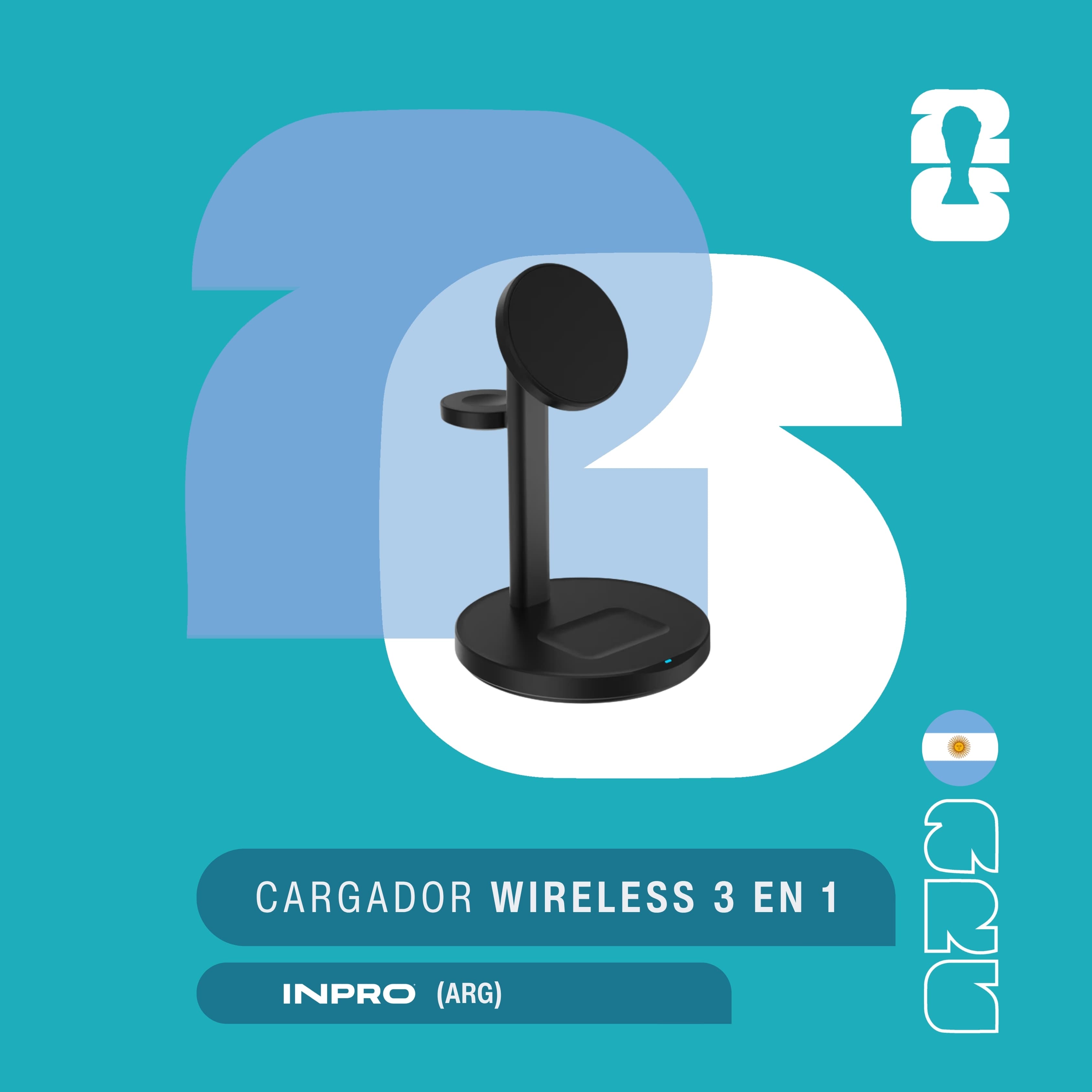 Cargador Wireless 3 en 1